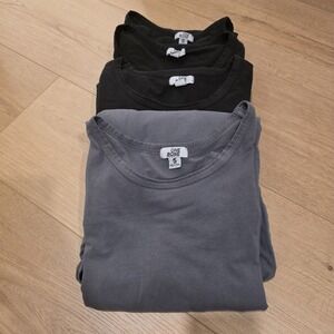 ONE BONE Lot Of 4 Shirts Size 5 Black Gray Crew Neck